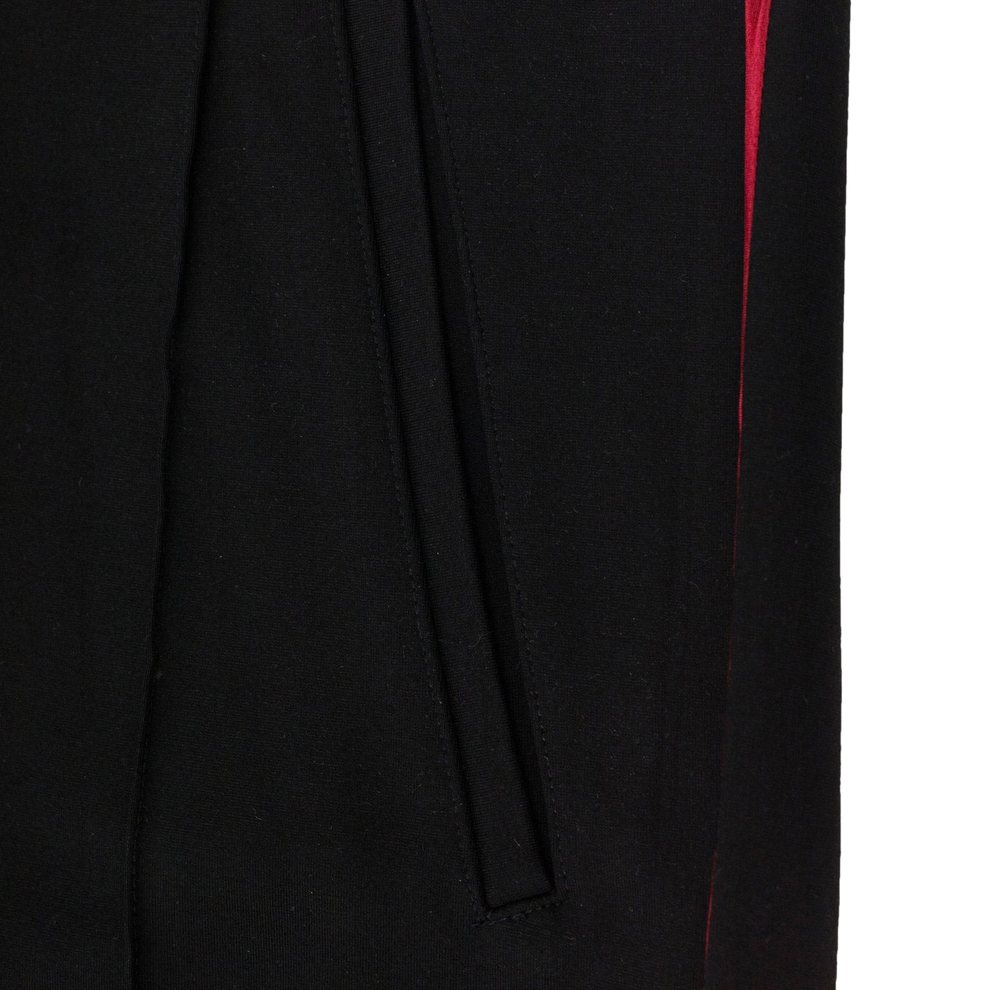 Black / Burgundy Traxedo Pants
