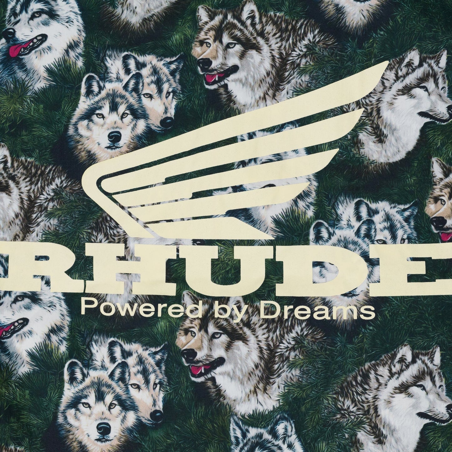Multicolor Wolf In the Pines Button-Up