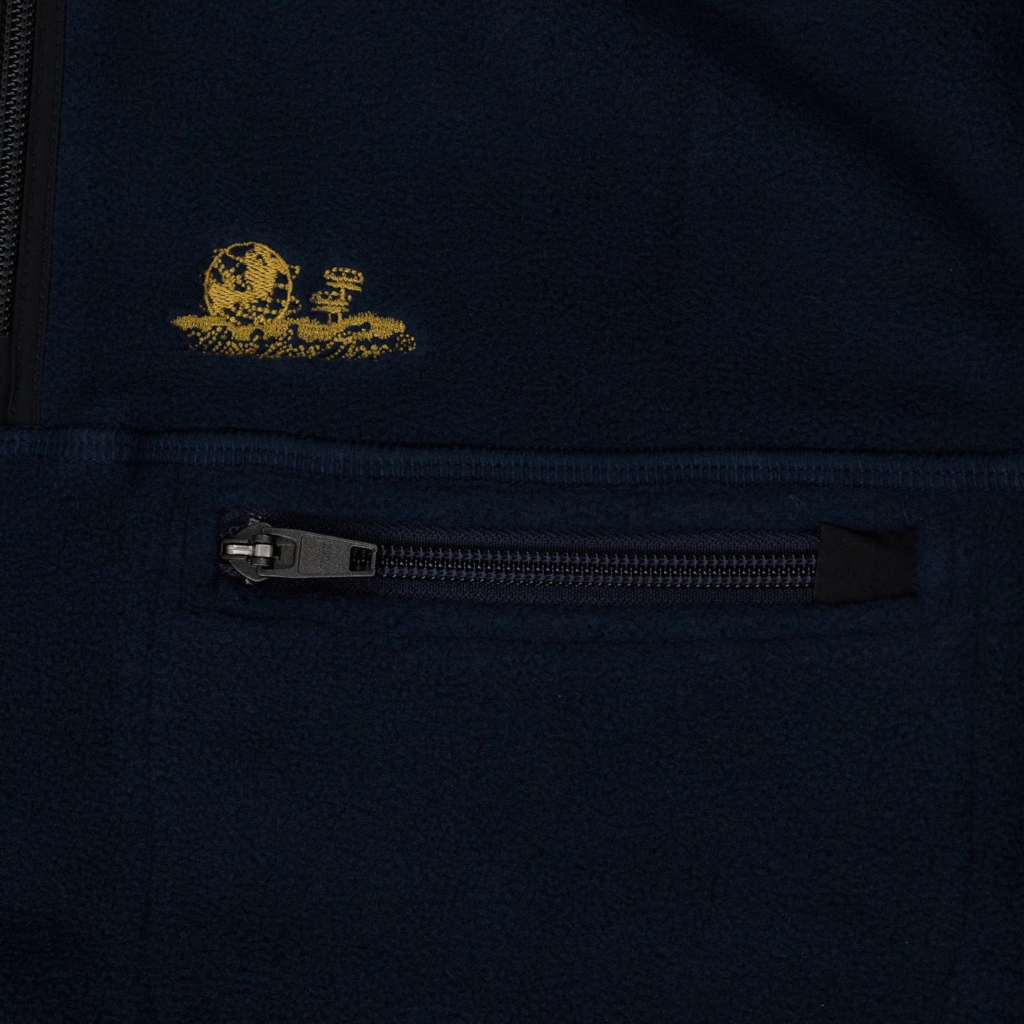 Blue Quarter Zip Fleece Pullover
