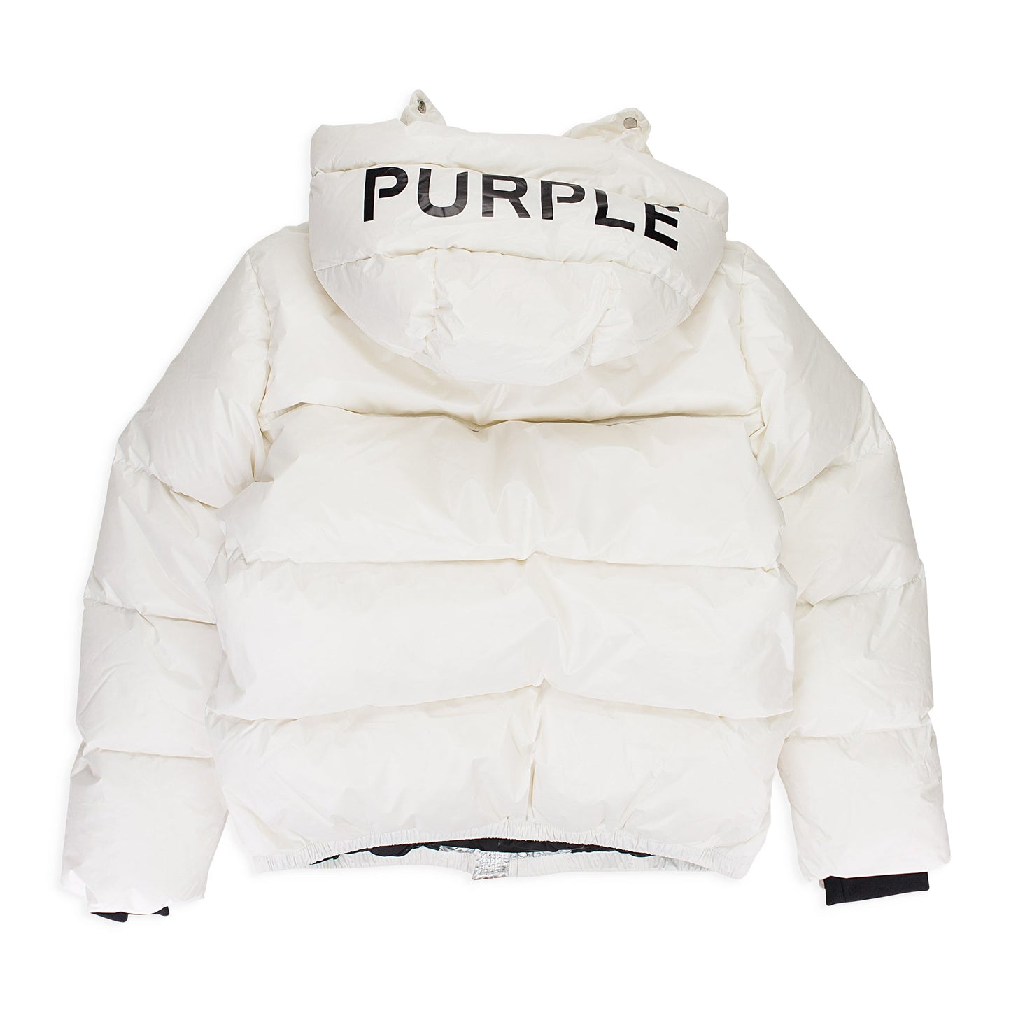 White Nylon Puffer Jacket