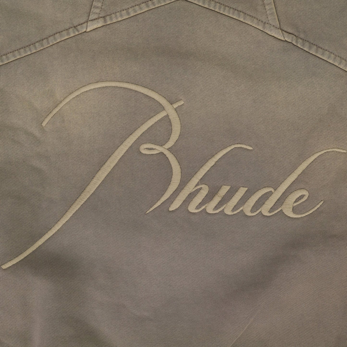 Green Script Logo Sunfaded Crewneck