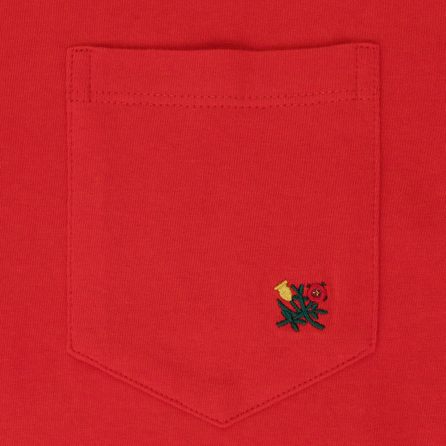 Red Red Crest Pocket T-shirt