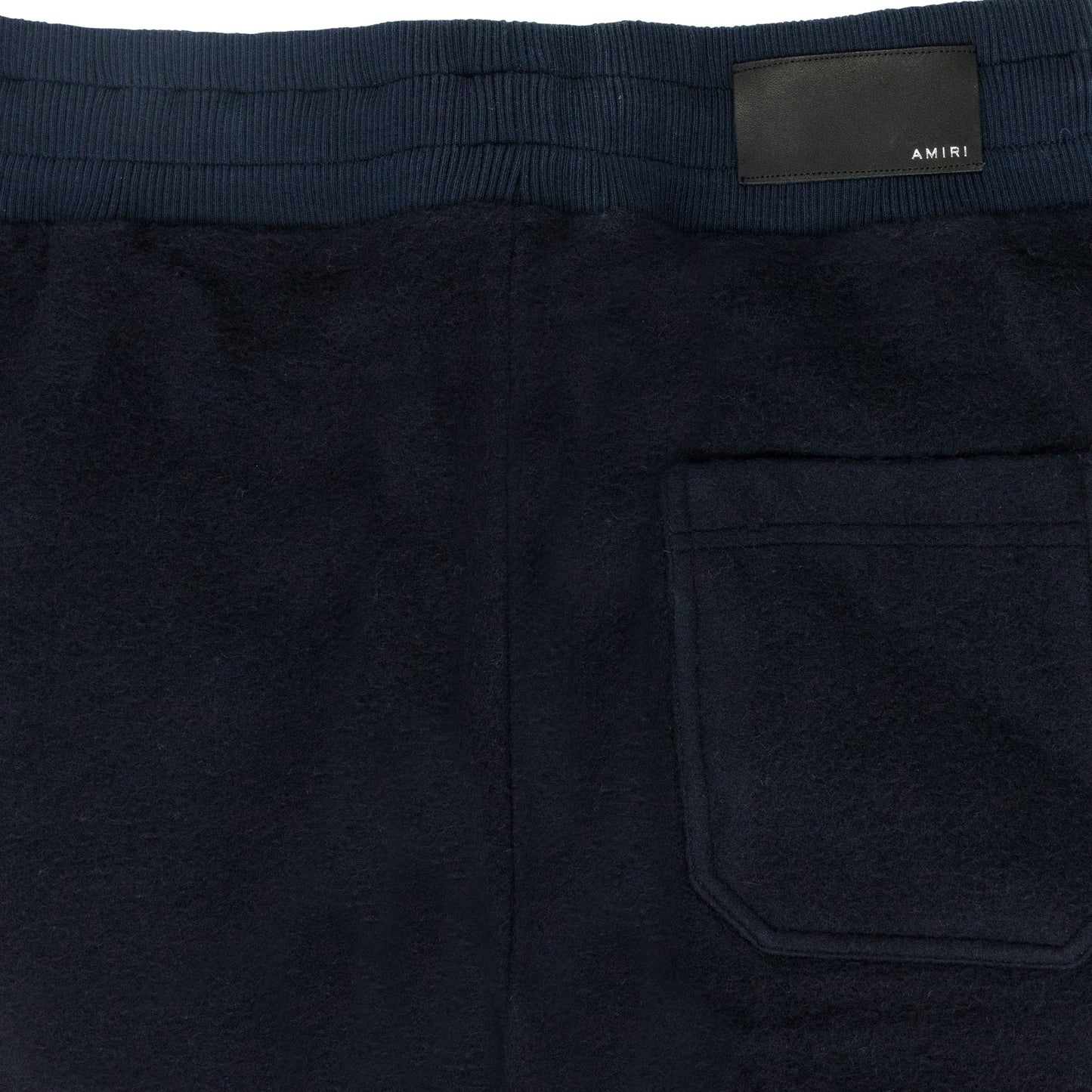 Navy Wool Track Pant