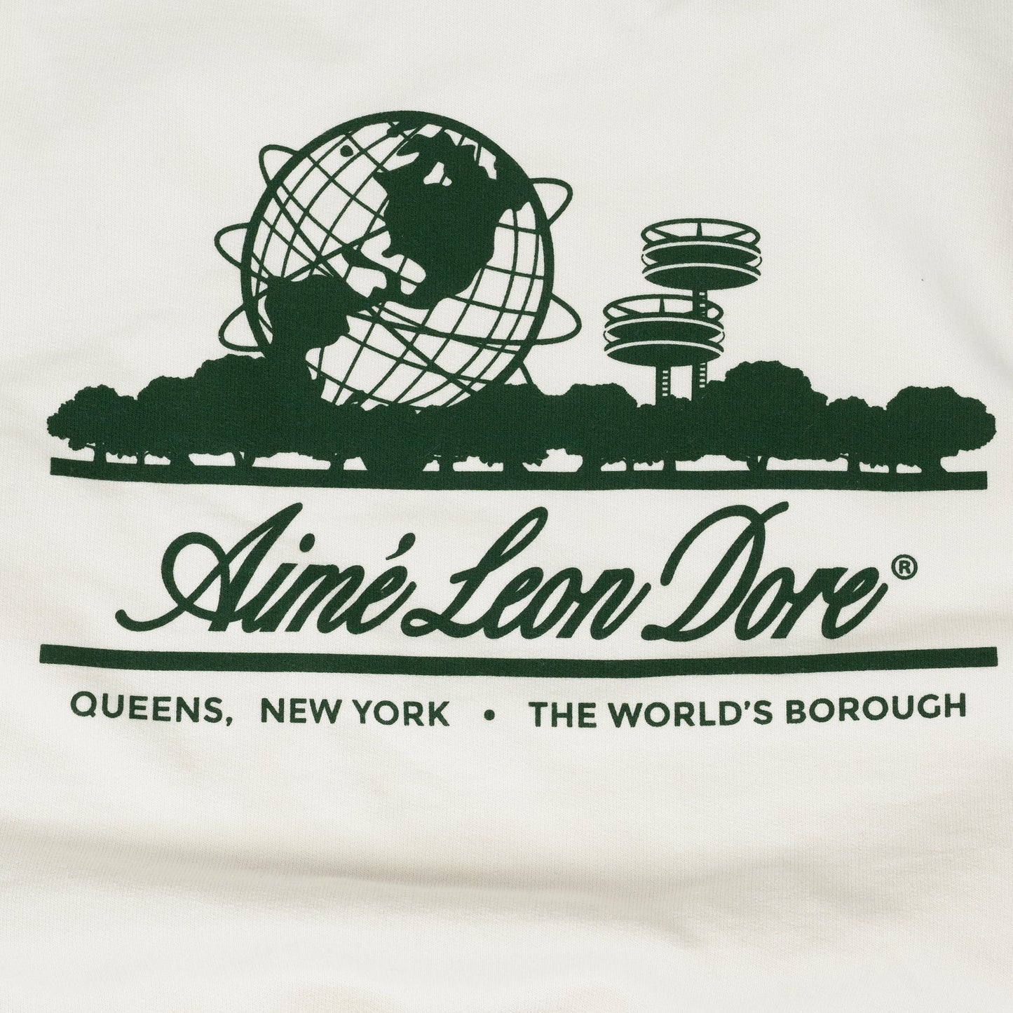 White Unisphere Crewneck Sweatshirt