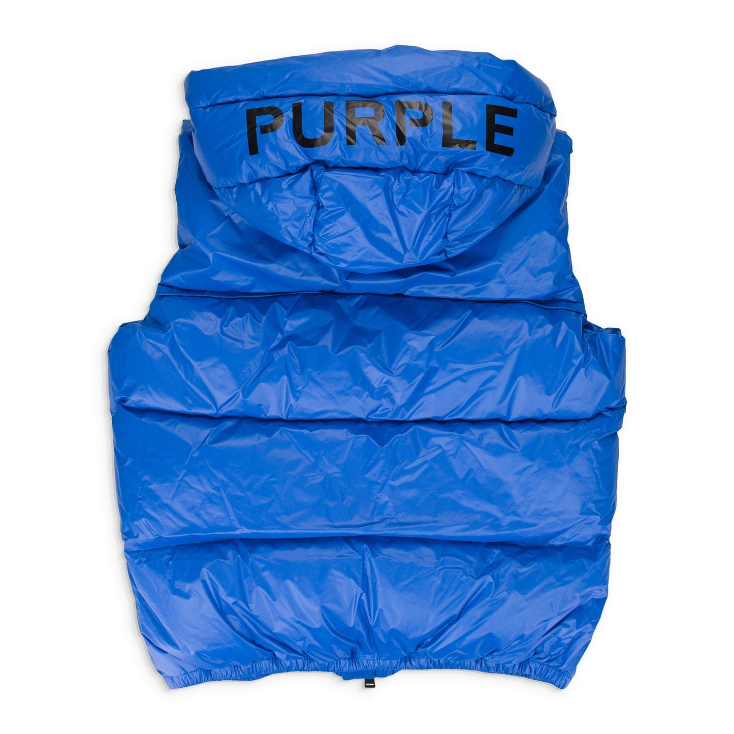 Blue Nylon Puffer Vest