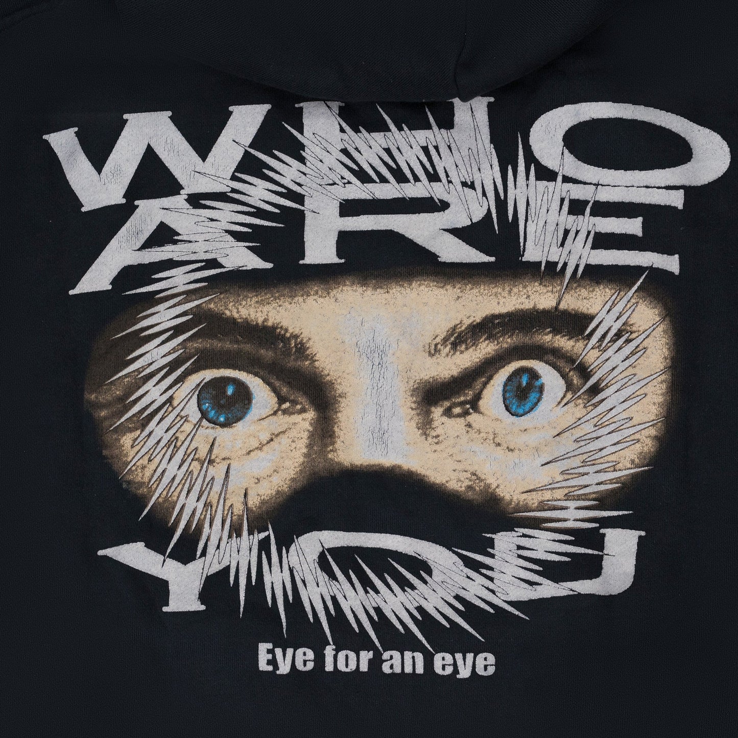Black Who Are You Hoodie