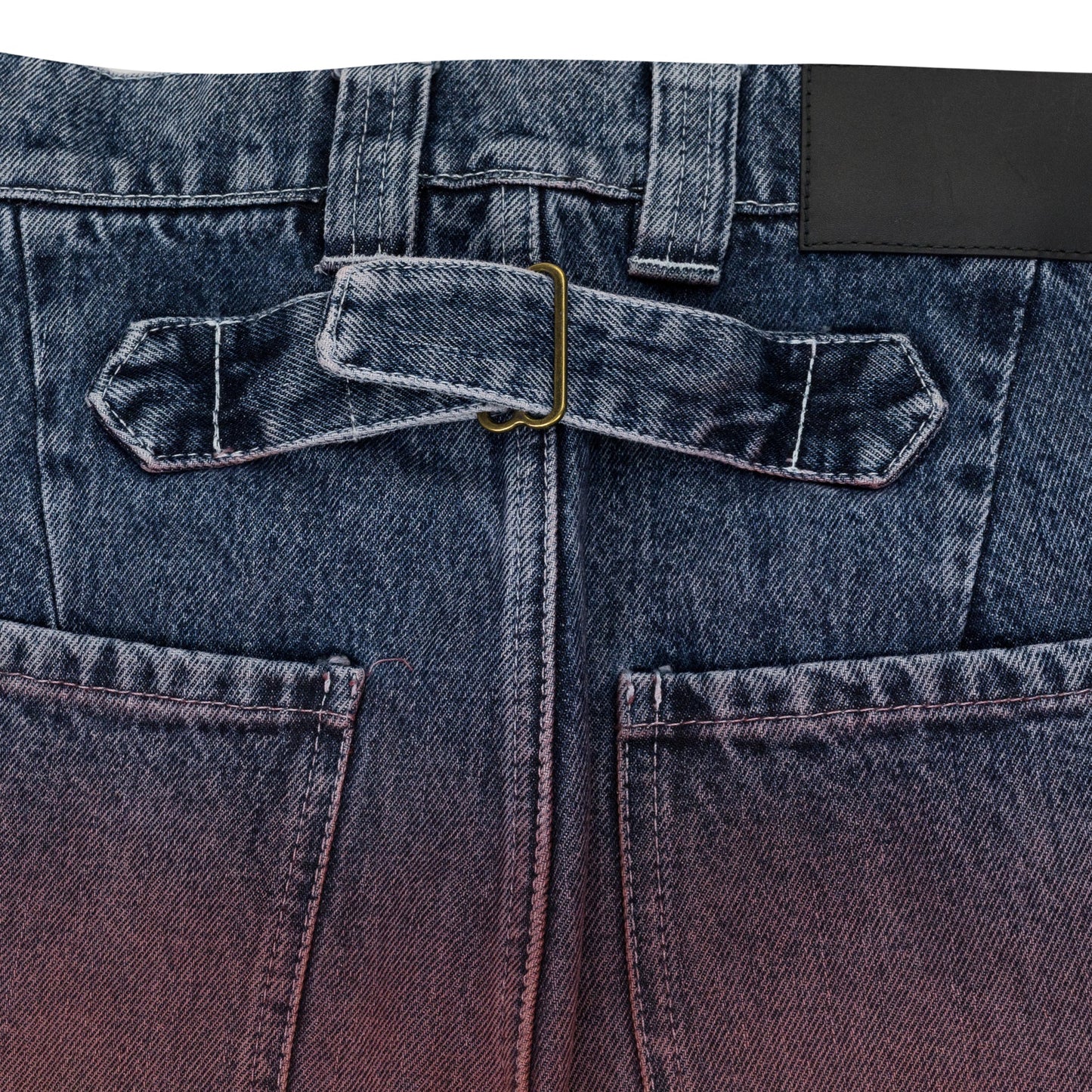 Blue Dyed Denim Pants
