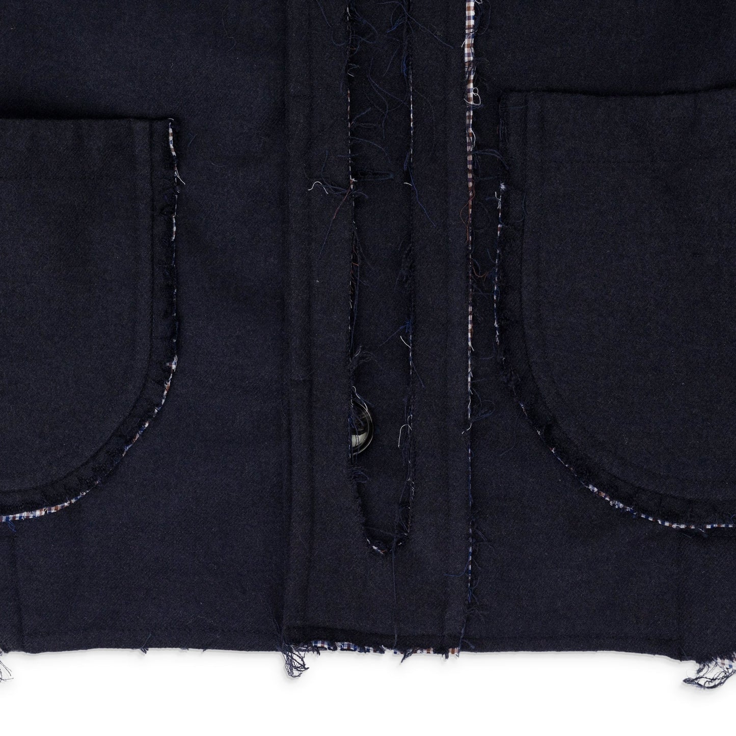 Navy Cropped Raglan Jacket