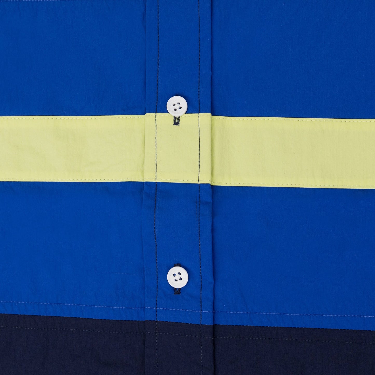 Blue Colorblock Logo Shirt