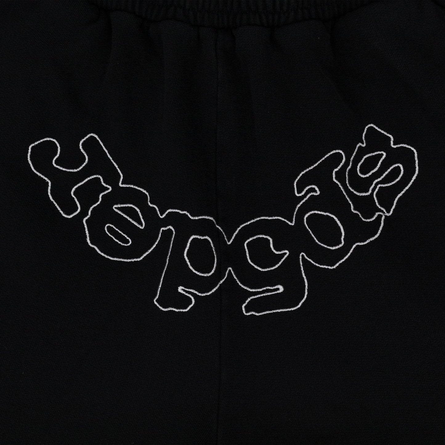 Black OG Logo Embroidered Sweatshorts
