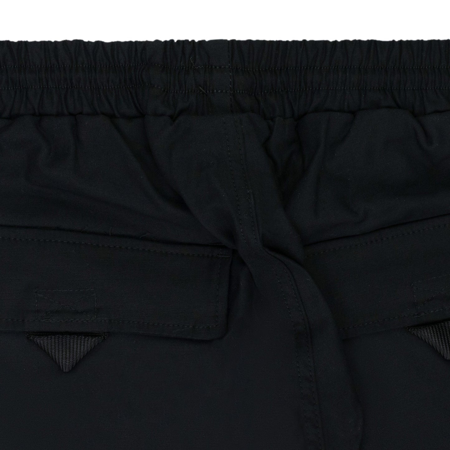 Black Half Zip Cargo Pants