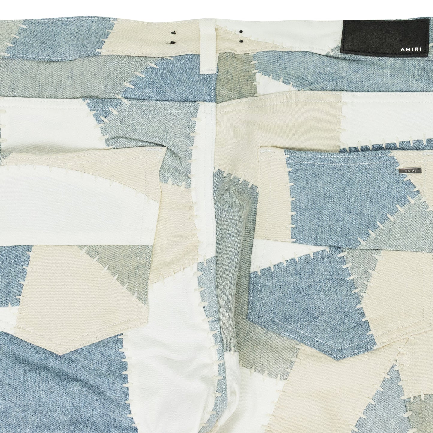 Alabaster Denim Patchwork Skinny Jeans