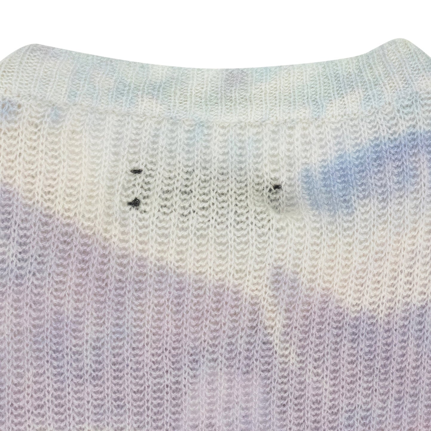 Purple Tie Dye Knit Short Sleeve Shirt