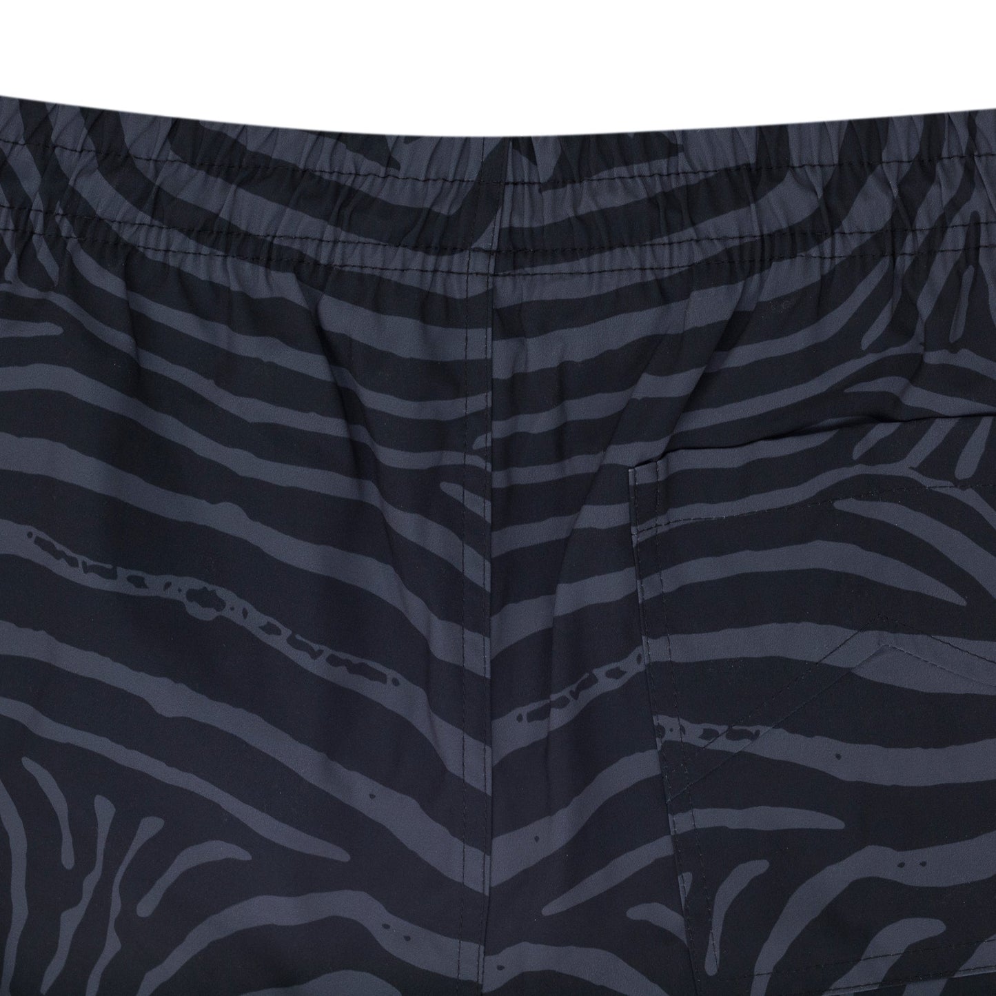 Black / Grey Zebra Swim Trunk