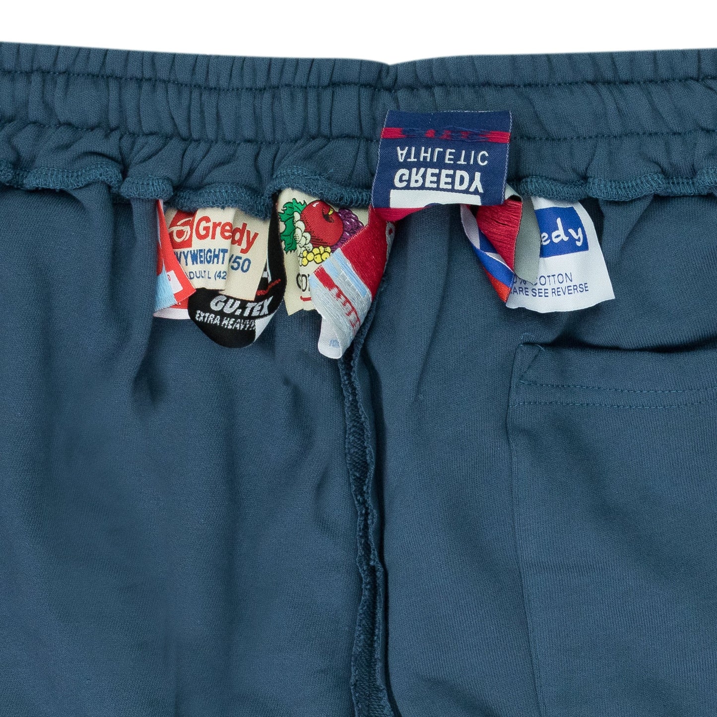 Blue Multi Tag Shorts