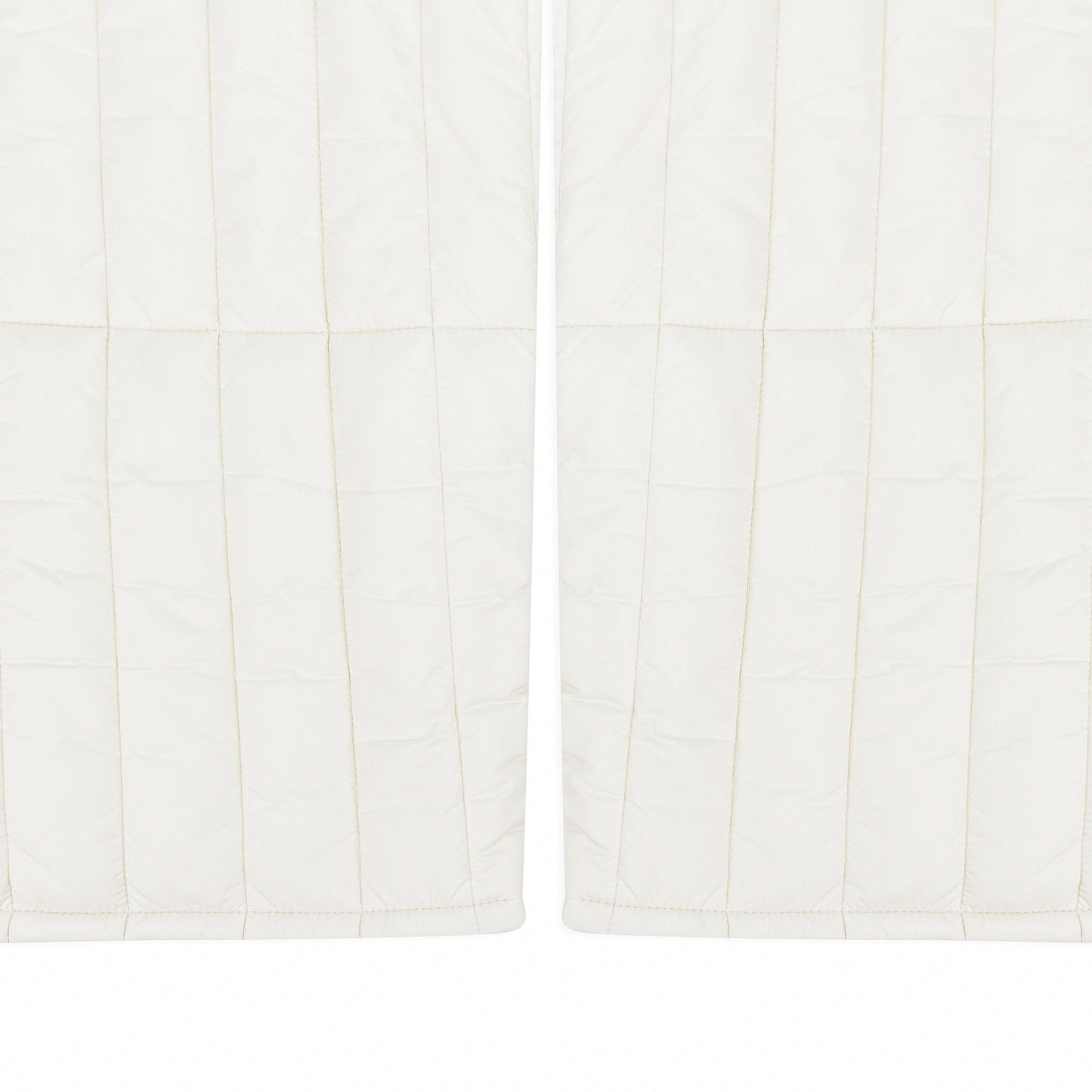 WHITE WOOLRICH FILLED PANTS