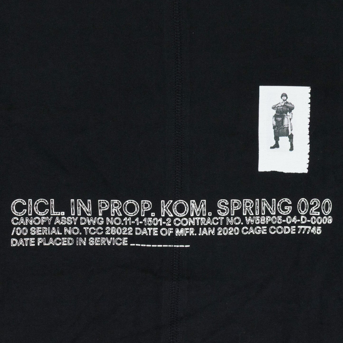 Black Utility Side T-shirt