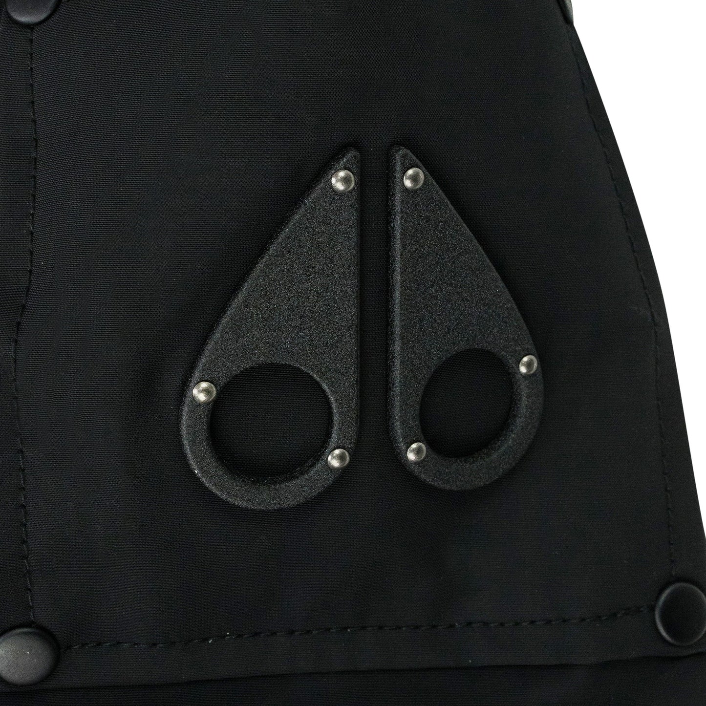 Black / Black Ladriere Shearling Trim Bomber Jacket