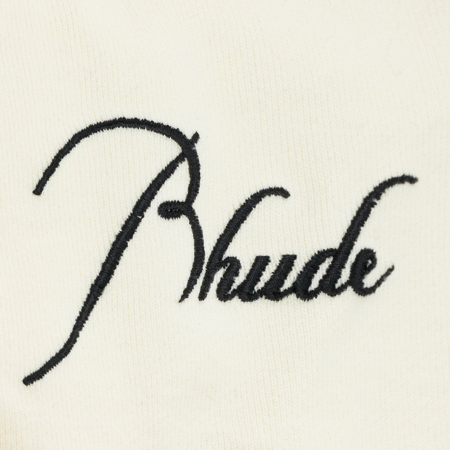 White Script Logo Terry Sweatpants