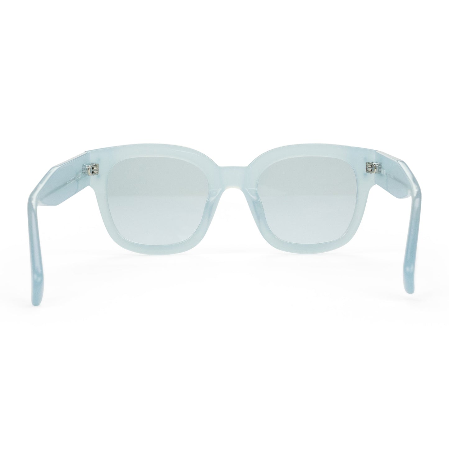 Pearl/Blue Classic Logo Sunglasses