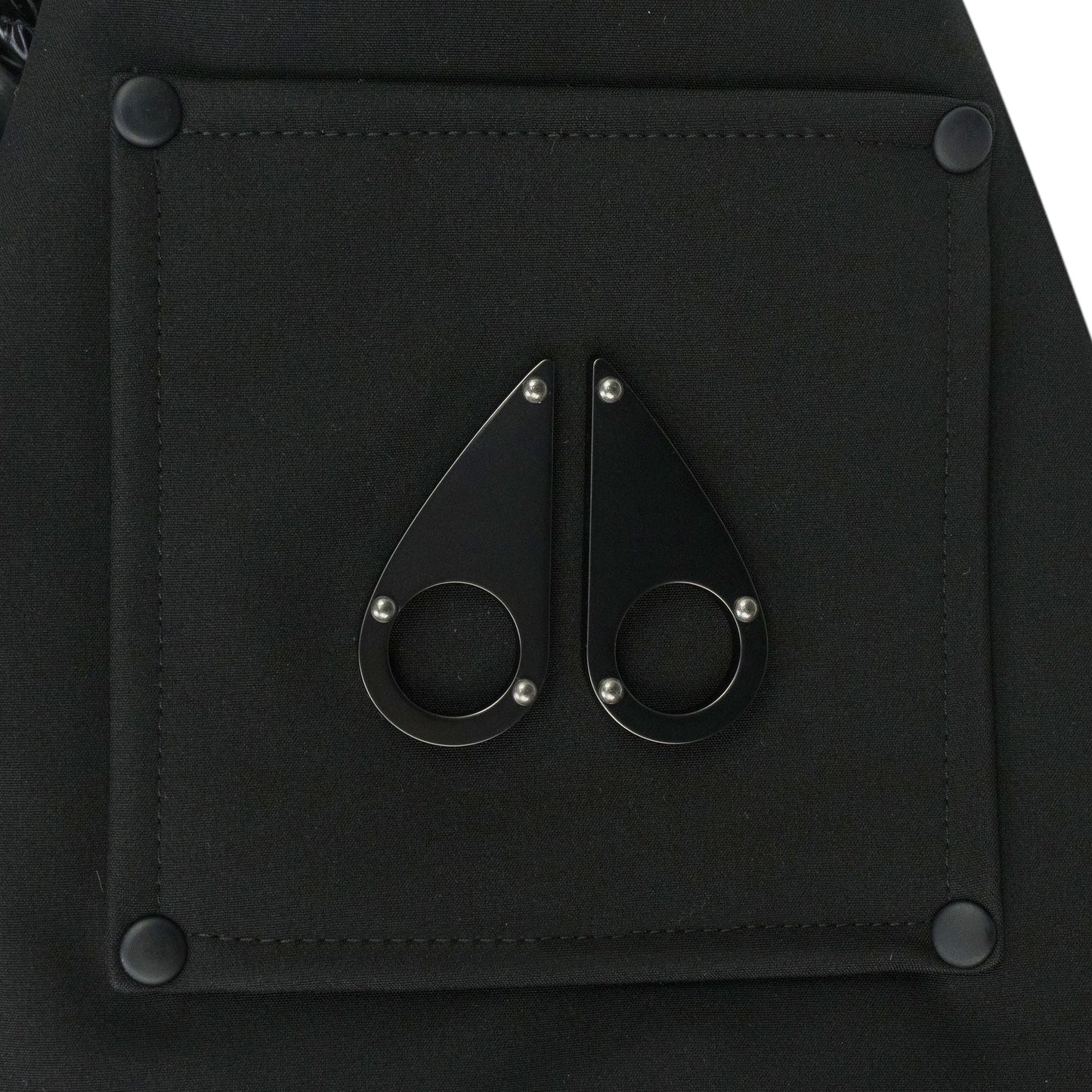 Black / Black Dugald Puffer Coat