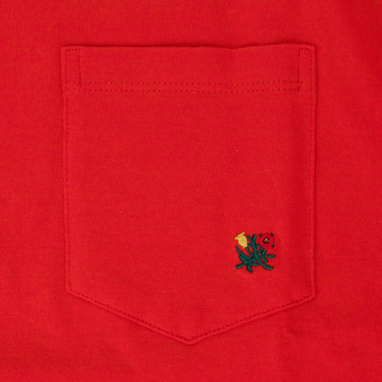 Red Pocket Logo LS T-Shirt