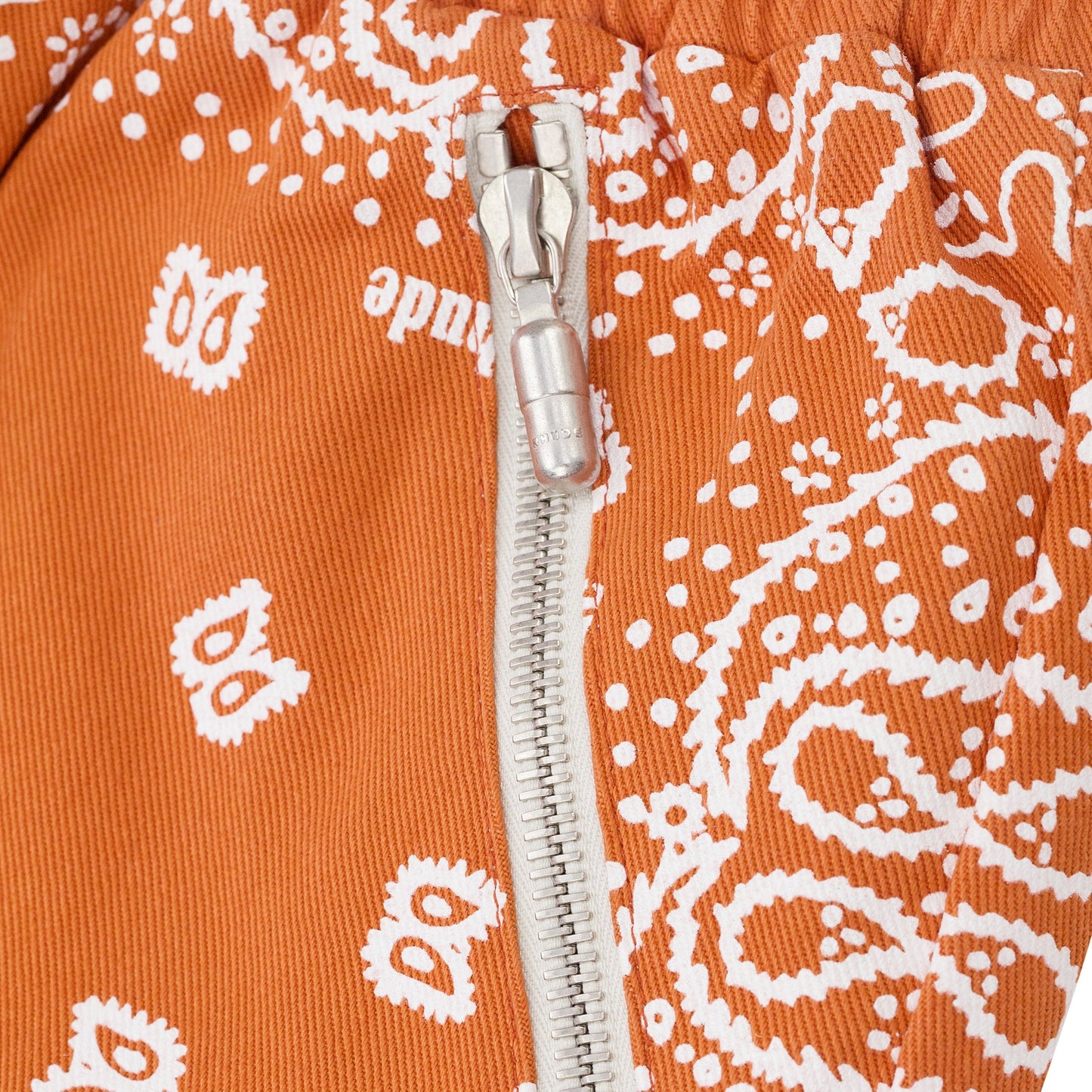 Orange Paisley Shorts