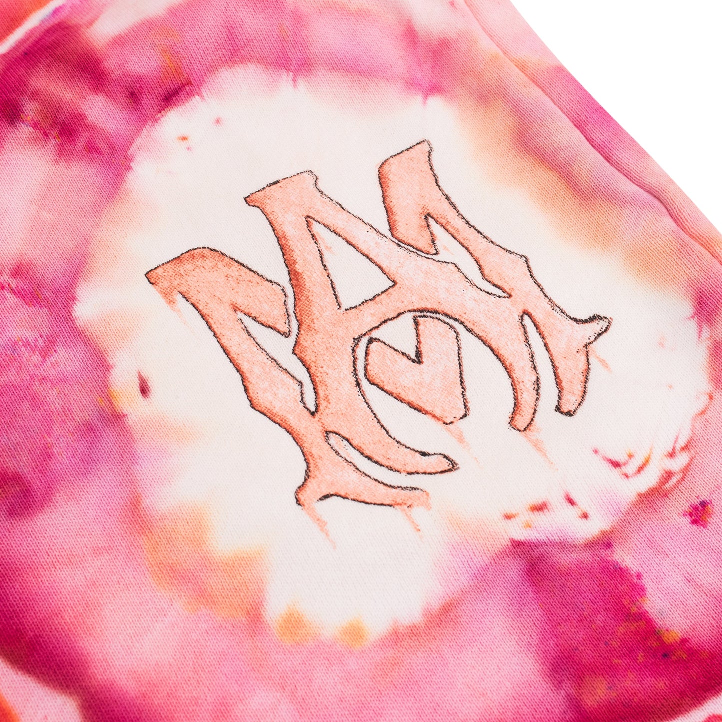 Orange / Pink Tie Dye Ma Sweatshorts