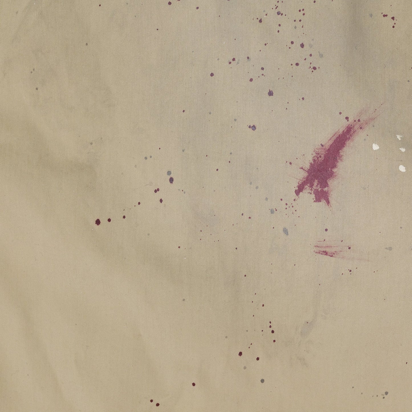 Beige Paint Splatter Trench Coat Beige