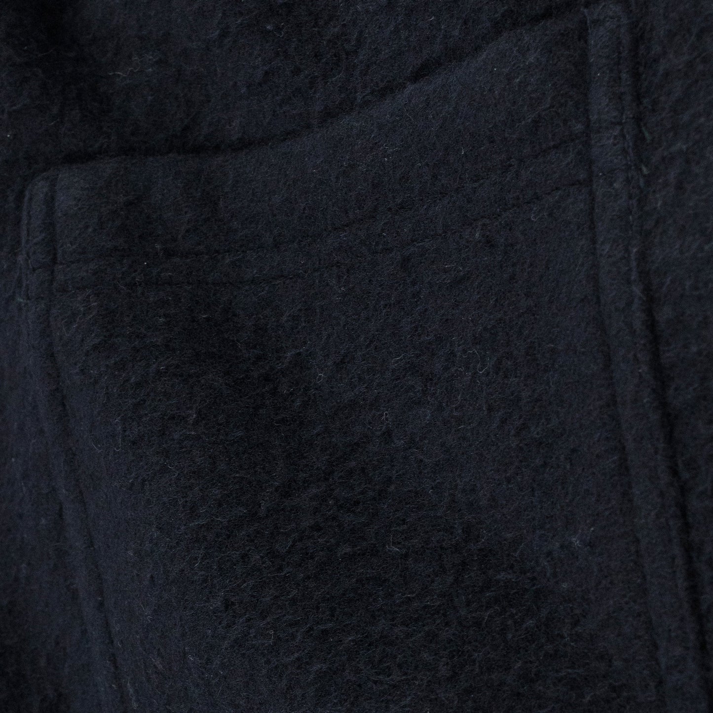 Navy Wool Track Pant