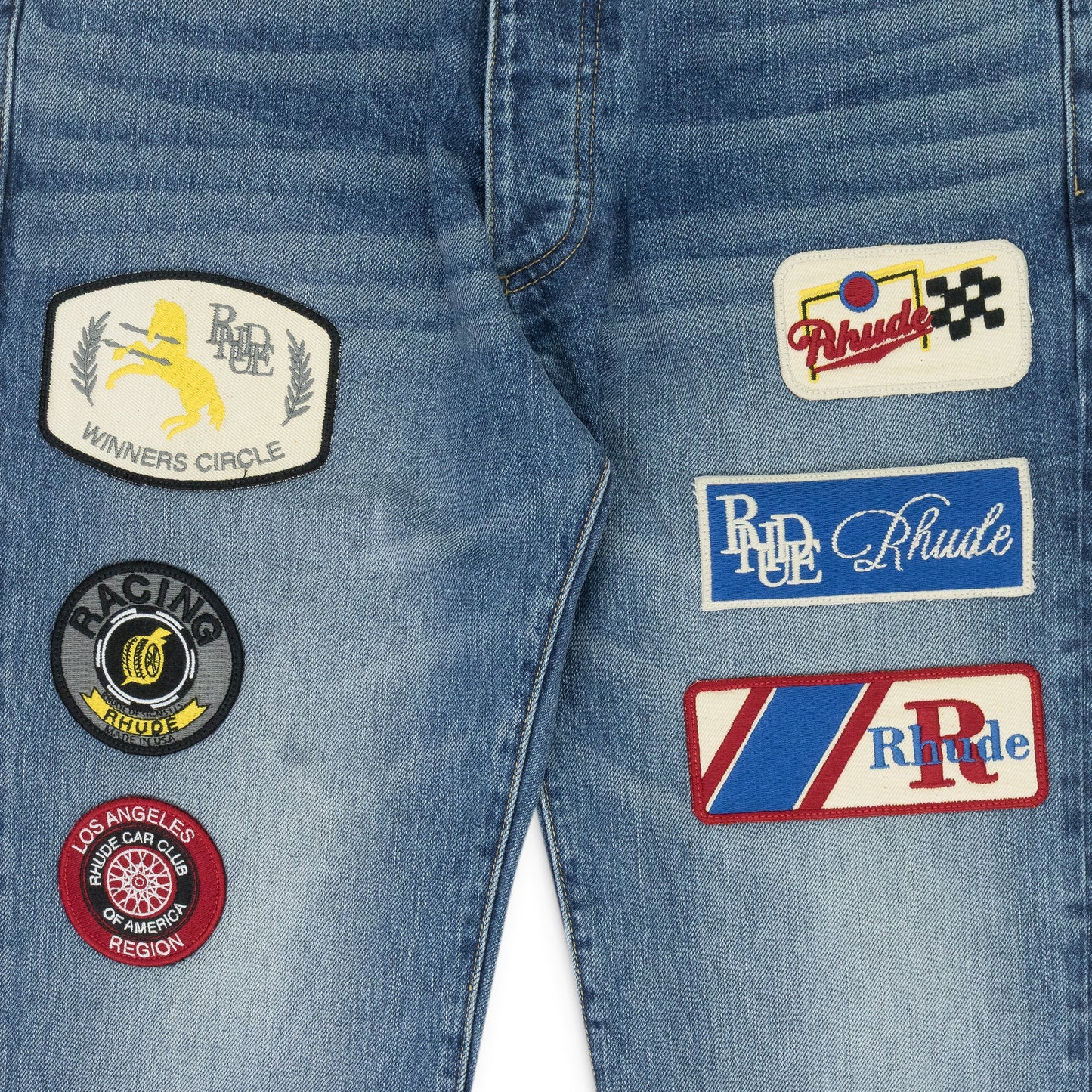 Indigo Patch Denim Pants