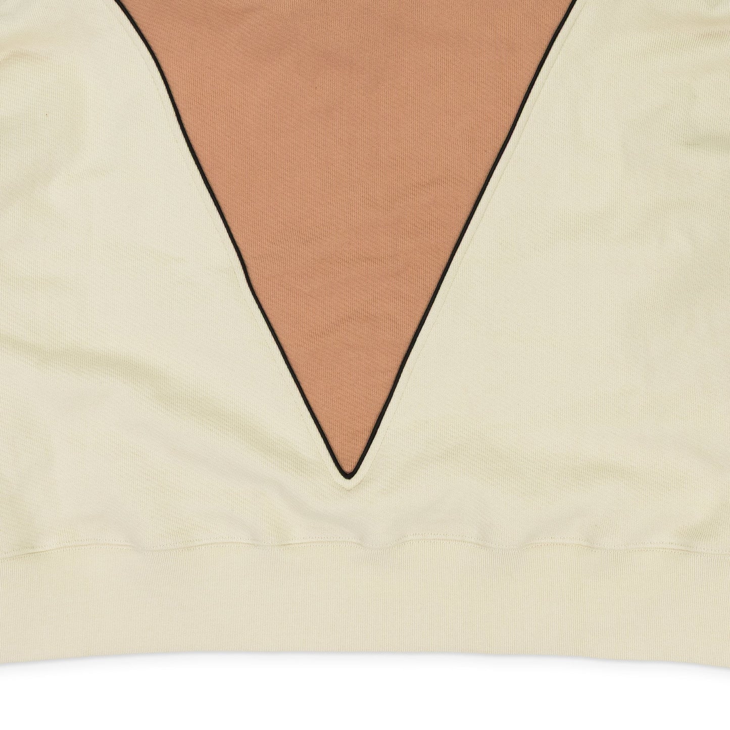 Cream Intarsia Crop Half Zip Sweater