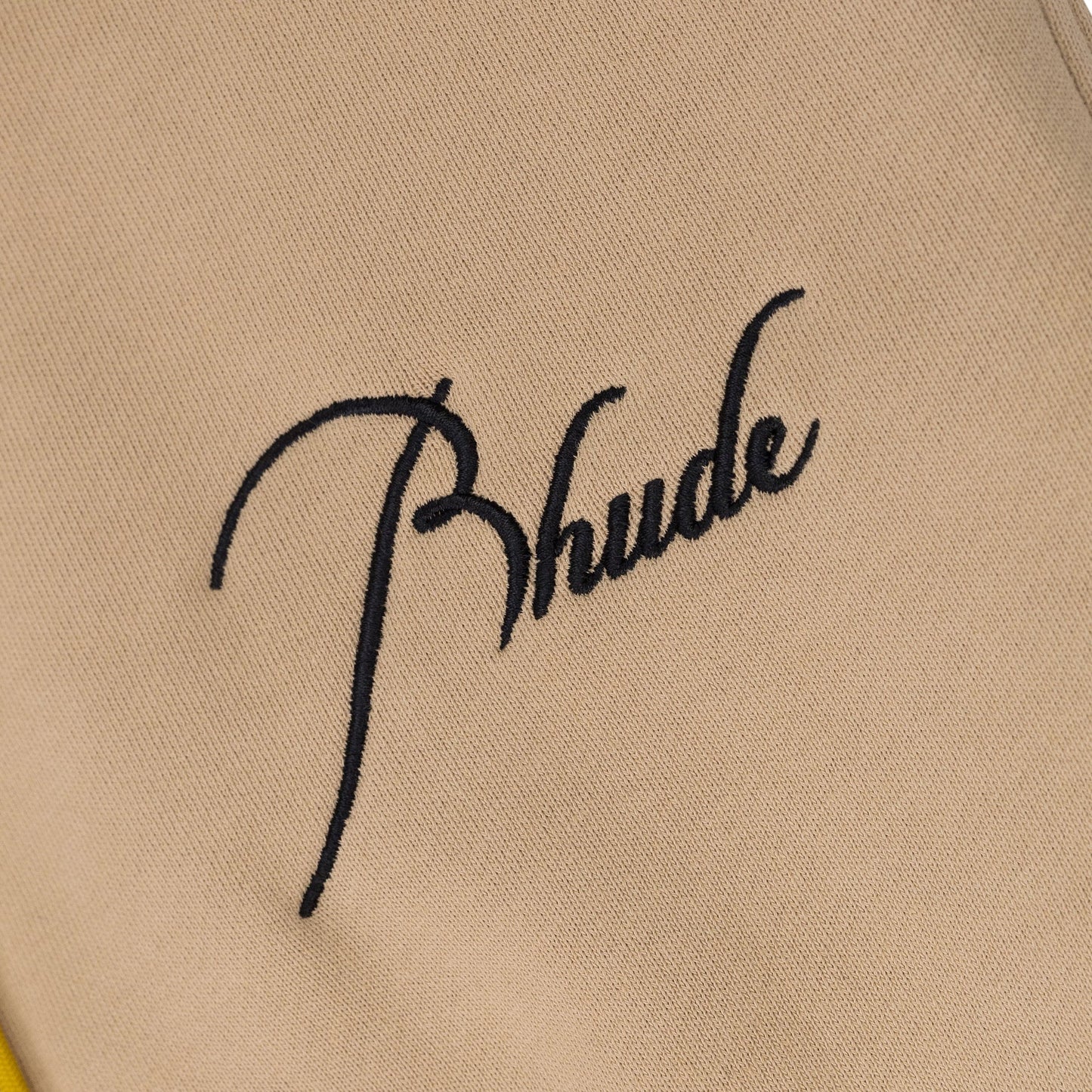 Beige Script Logo Sweatpant