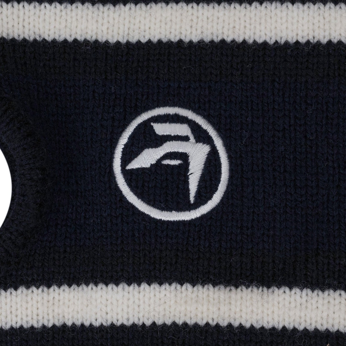Blue Ambush Fringe Knit Balaclava
