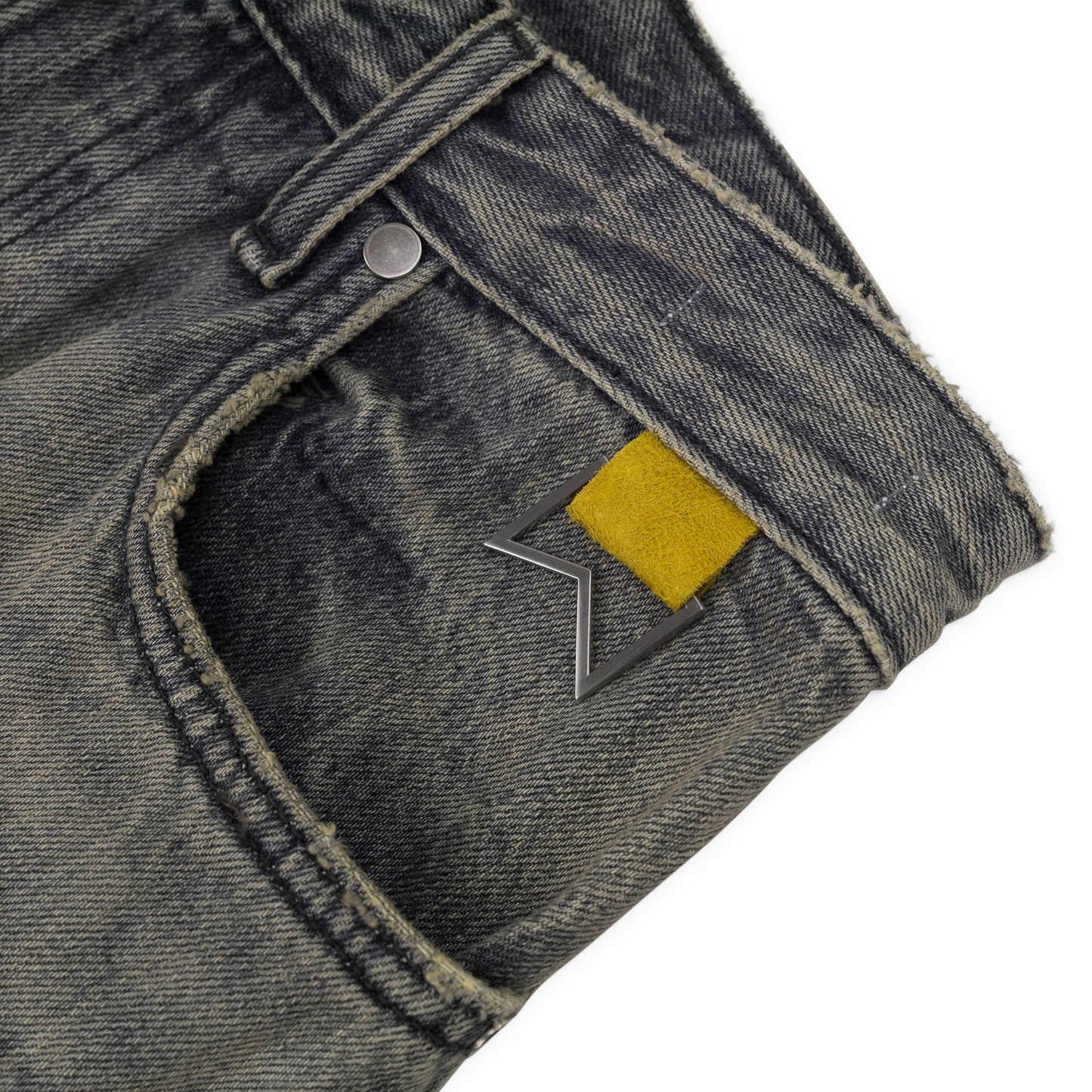 Gray Denim Pants