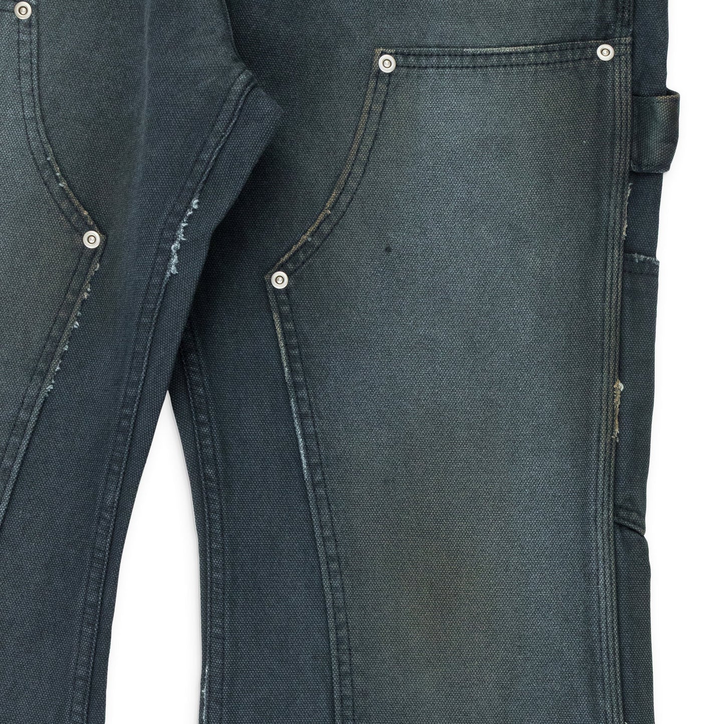 Black Carpenter Flared Denim