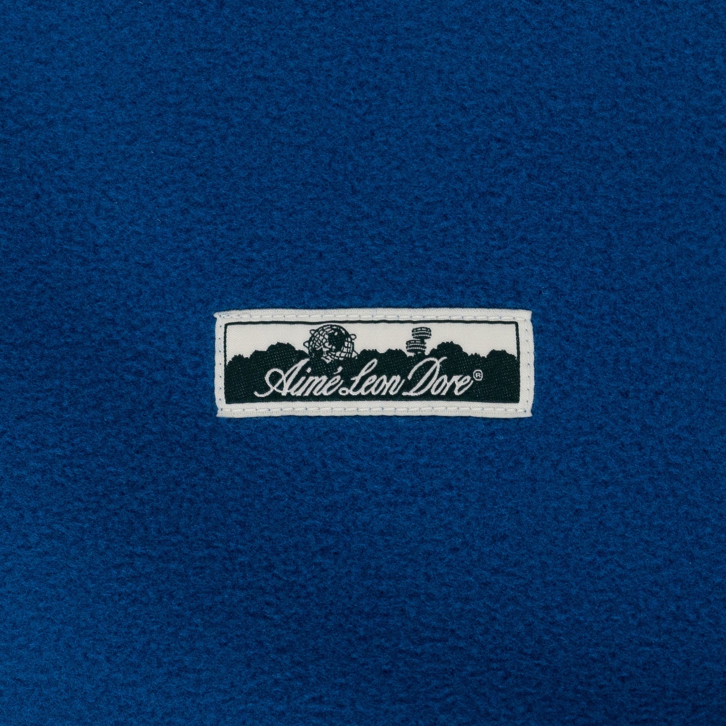 Blue Low Pile Full Zip Fleece Jacket