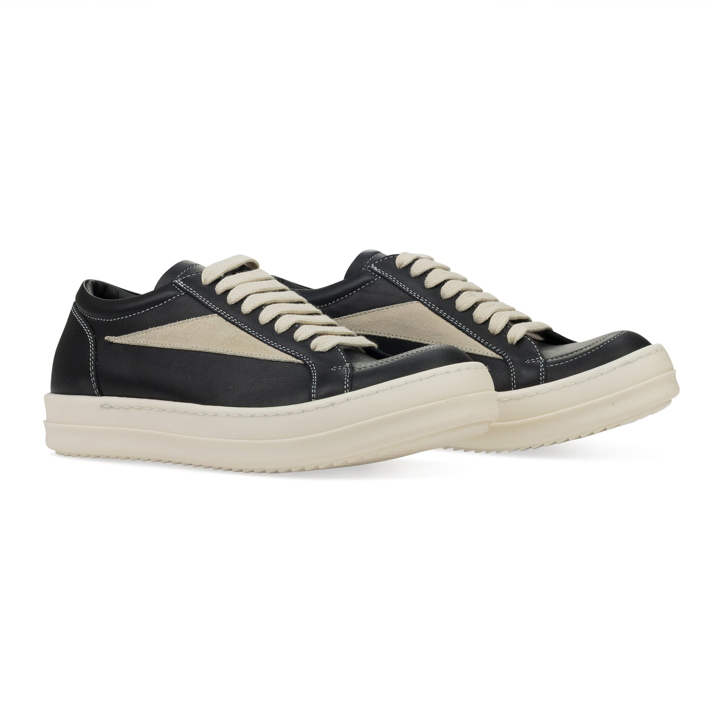 Black Leather Vintage Sneakers