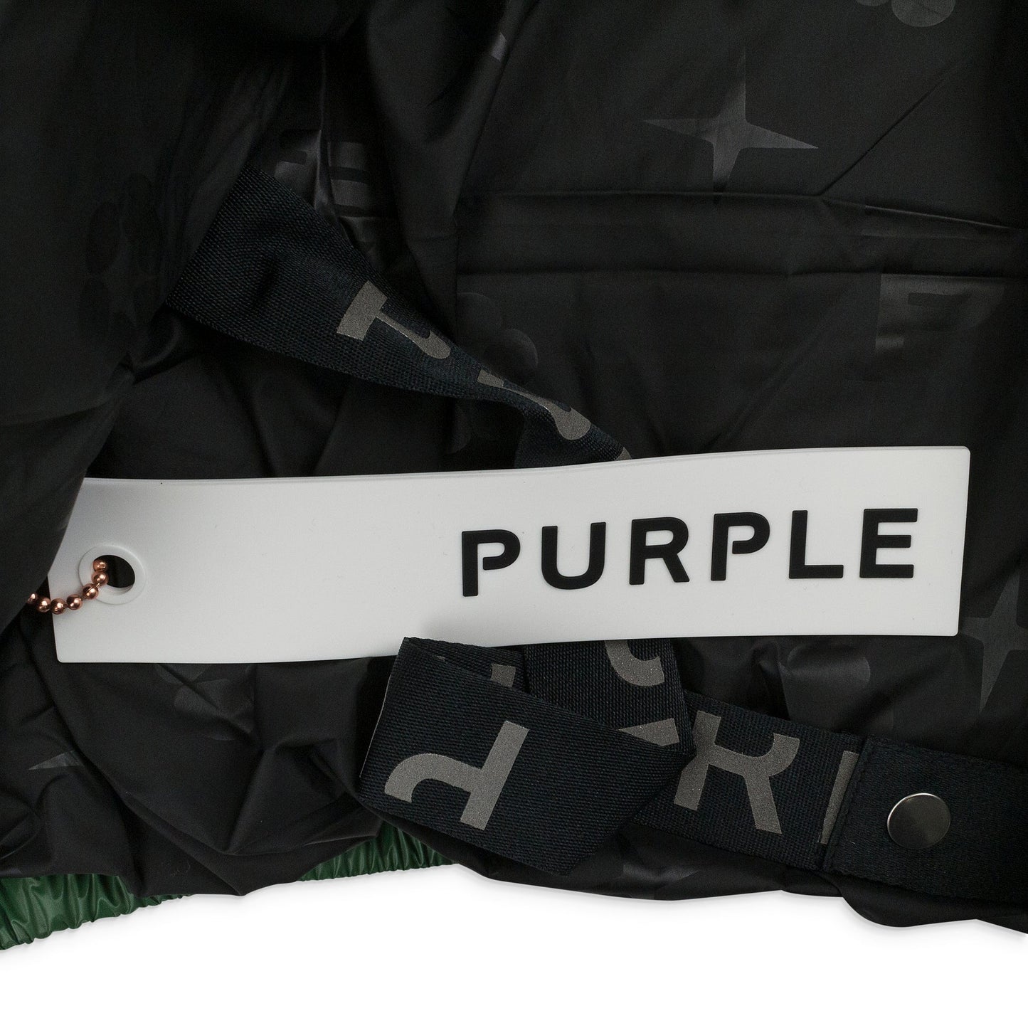 Green Nylon Puffer Jacket