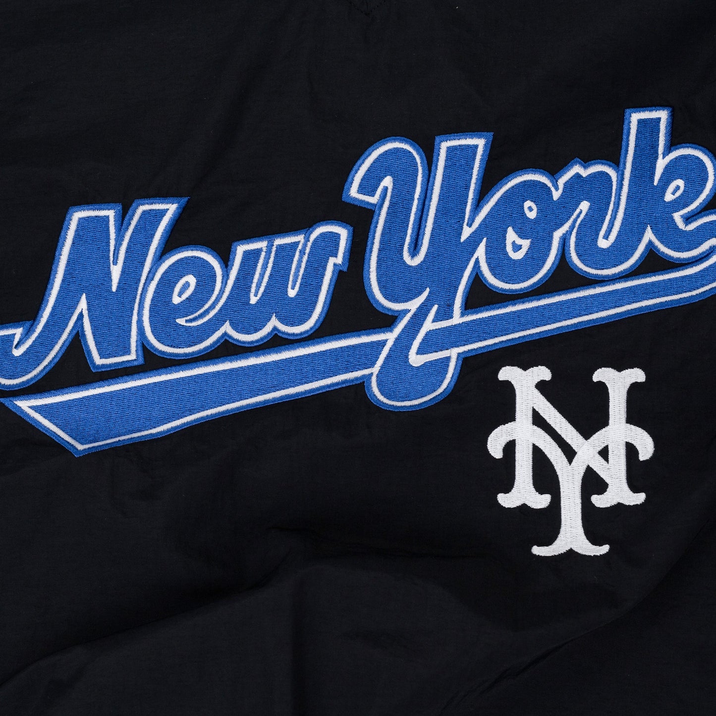 Black Mets V-Neck Windbreaker
