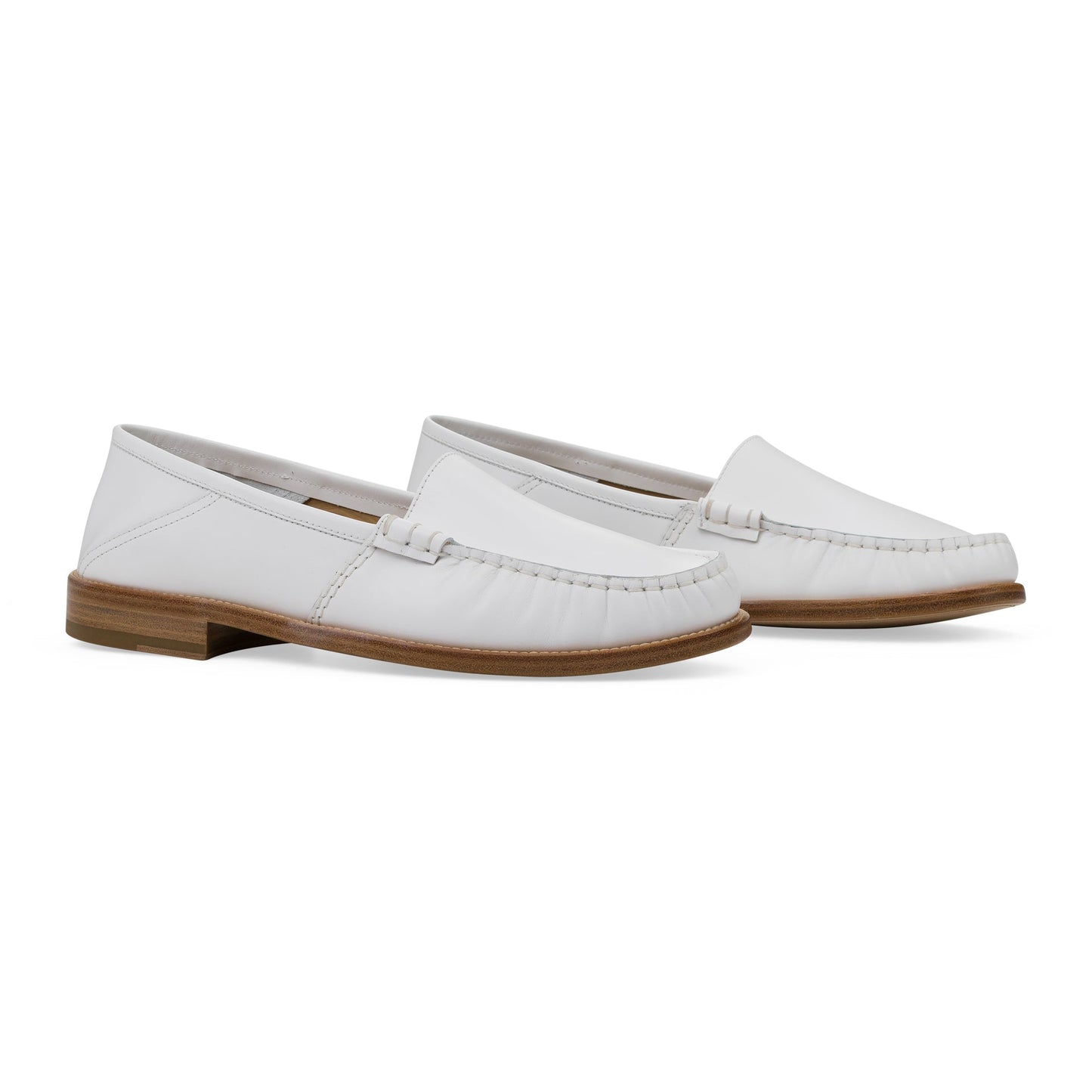 White Slip on Loafer