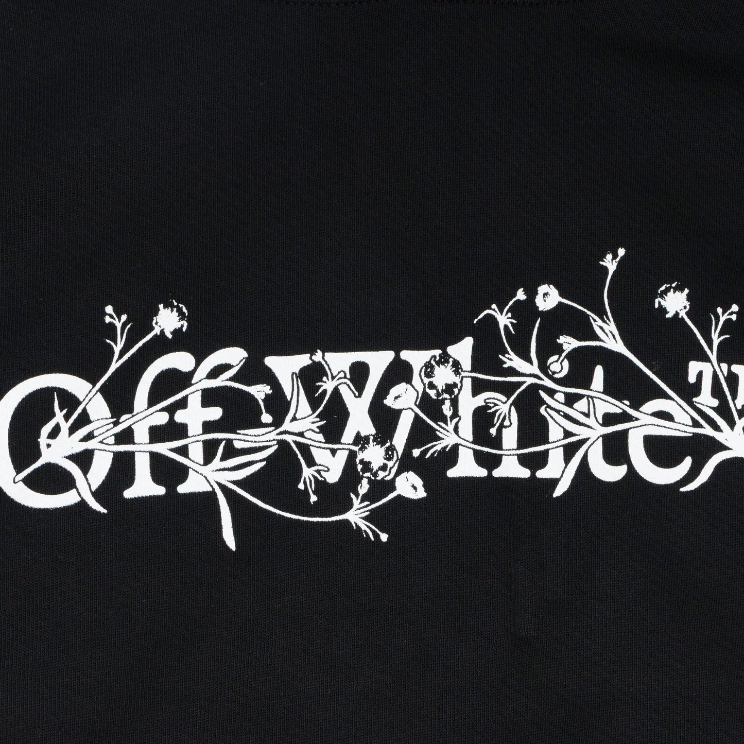BLACK-WHITE Flower Hoodie