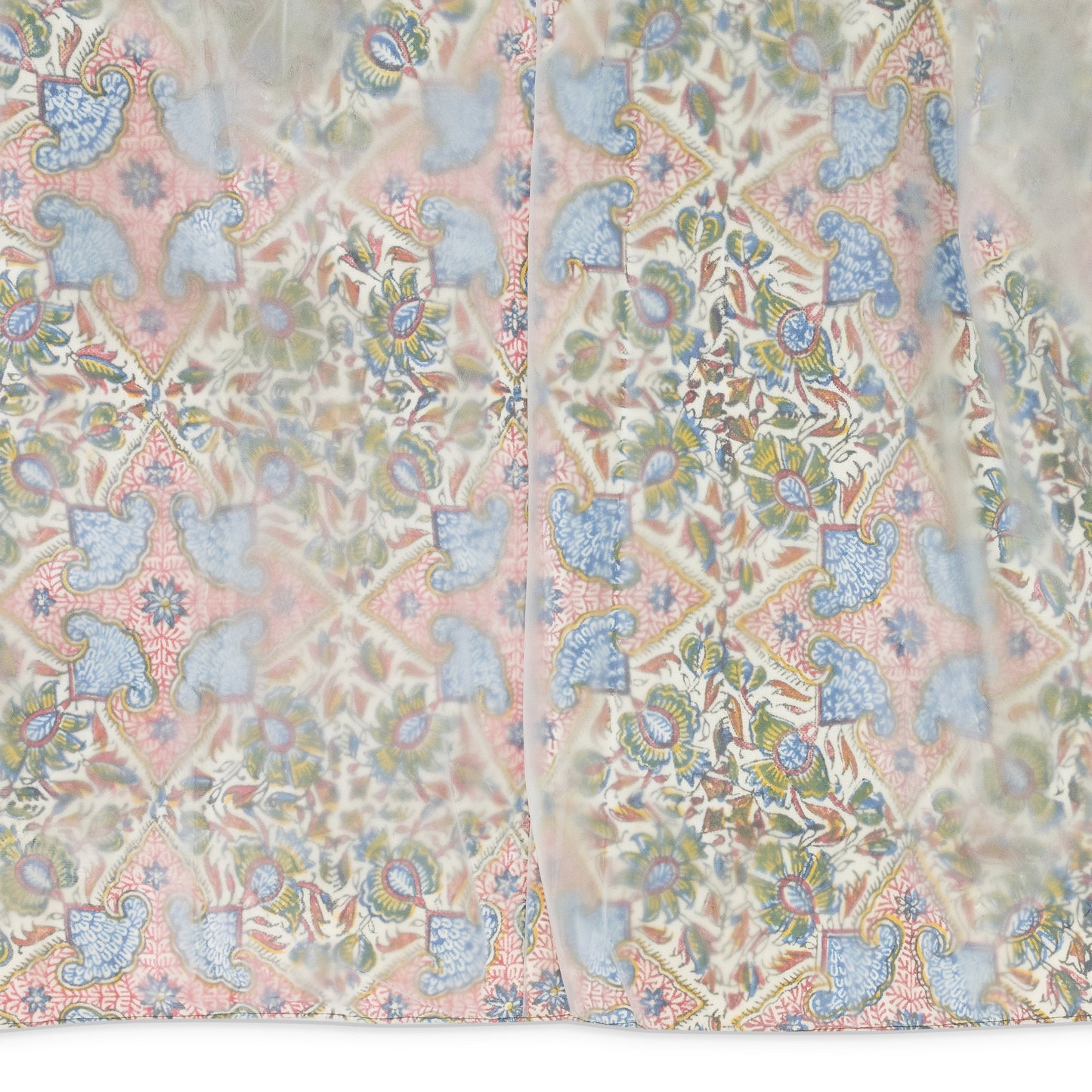MULTICOLOR IRANIAN PRINT PVC PUFFER JACKET
