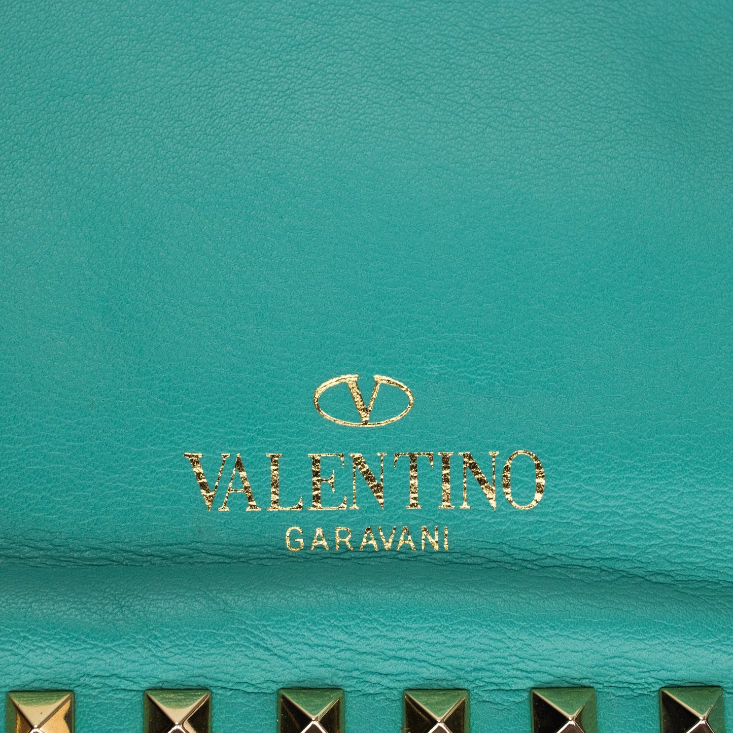 BLUE SMALL ROCKSTUD TRAPEZE SHOULDER BAG