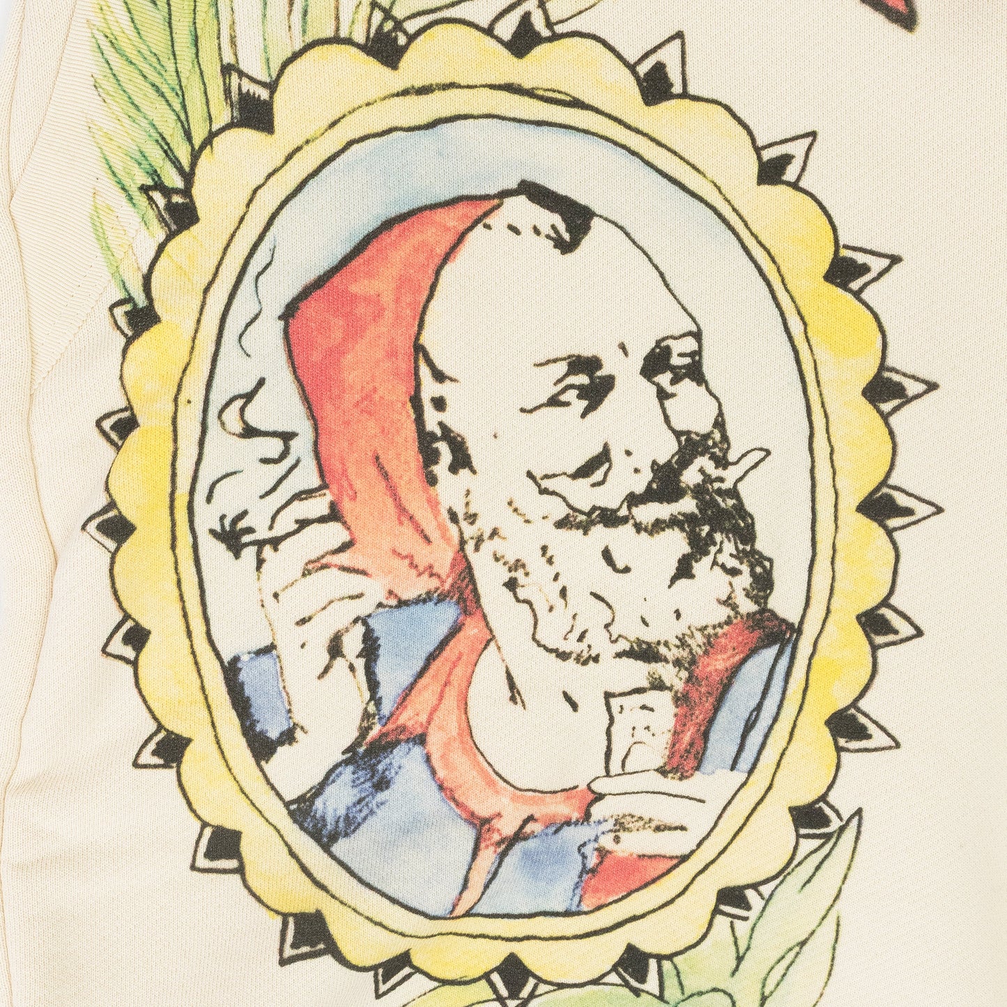 Almond Zig Zag Sketch Sweatshorts