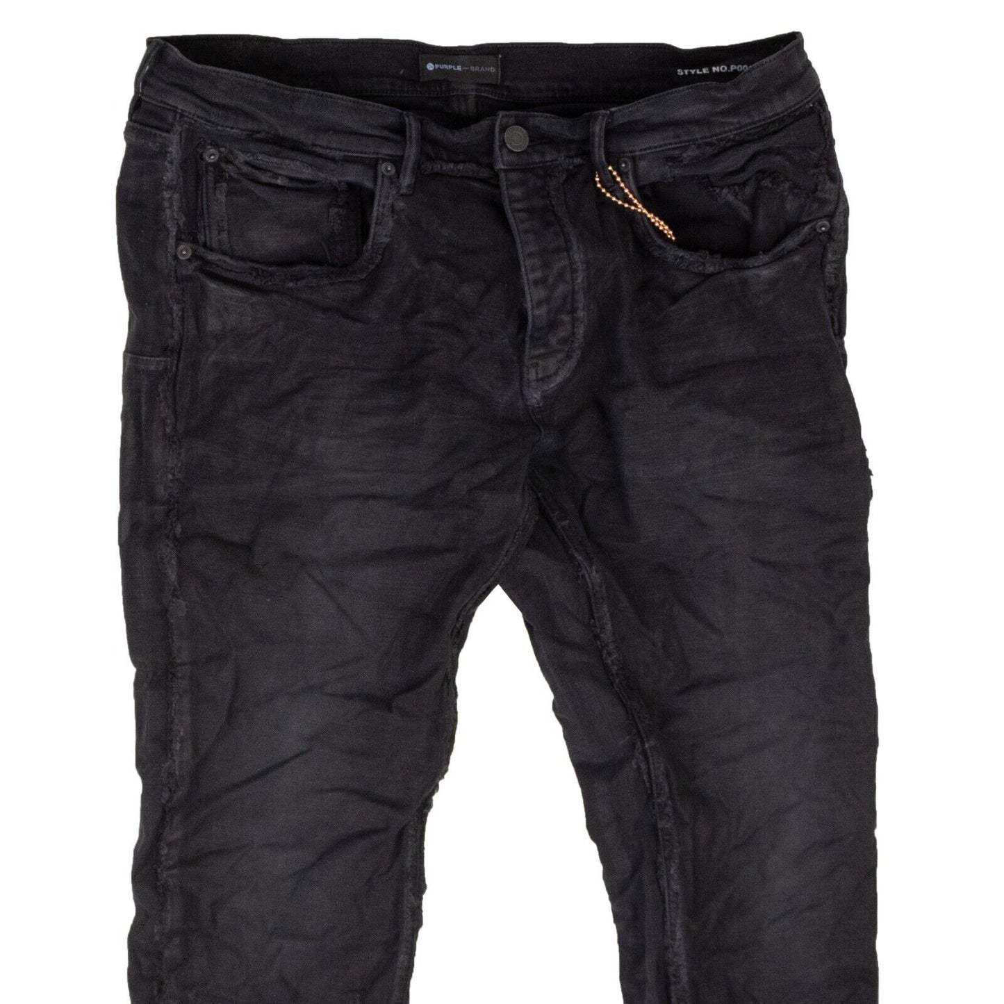 Black Inside Out Frayed Skinny Jeans
