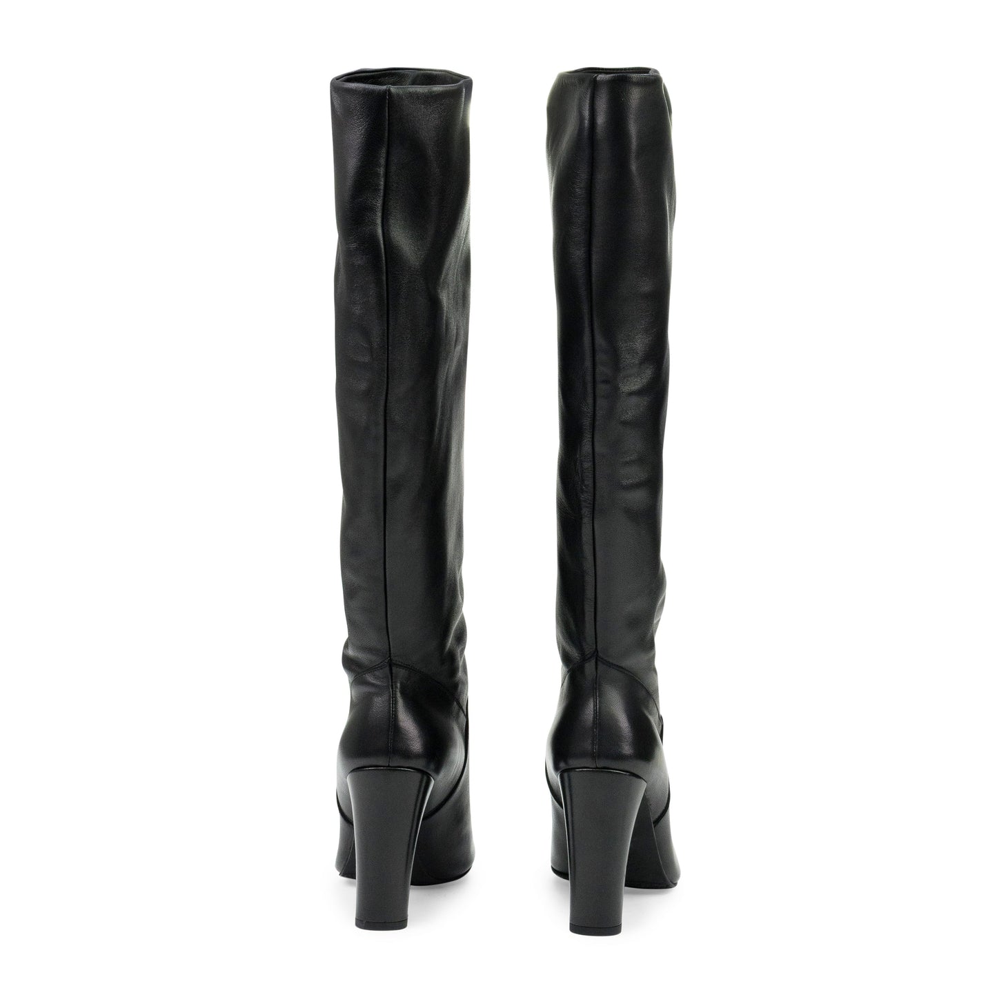 BLACK MONIQUE KNEE-HIGH BOOTS
