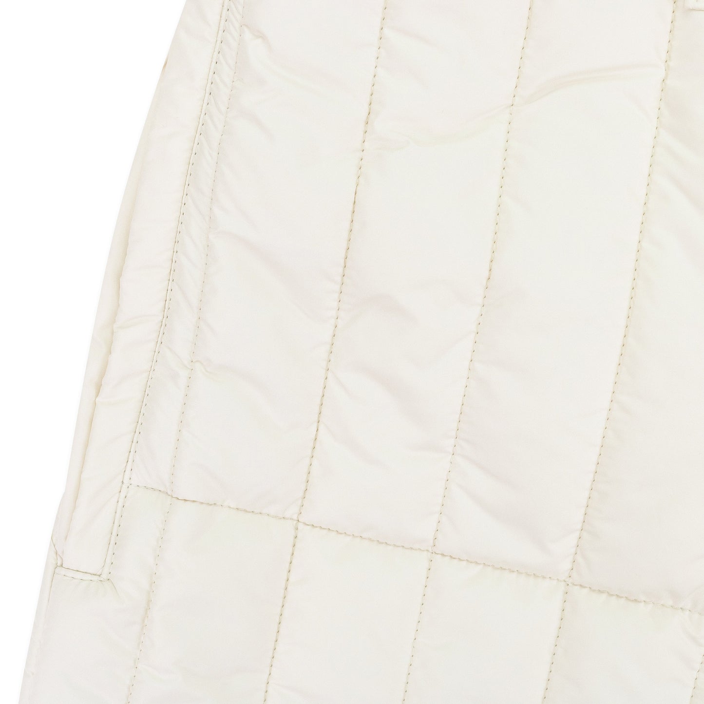 WHITE WOOLRICH FILLED PANTS