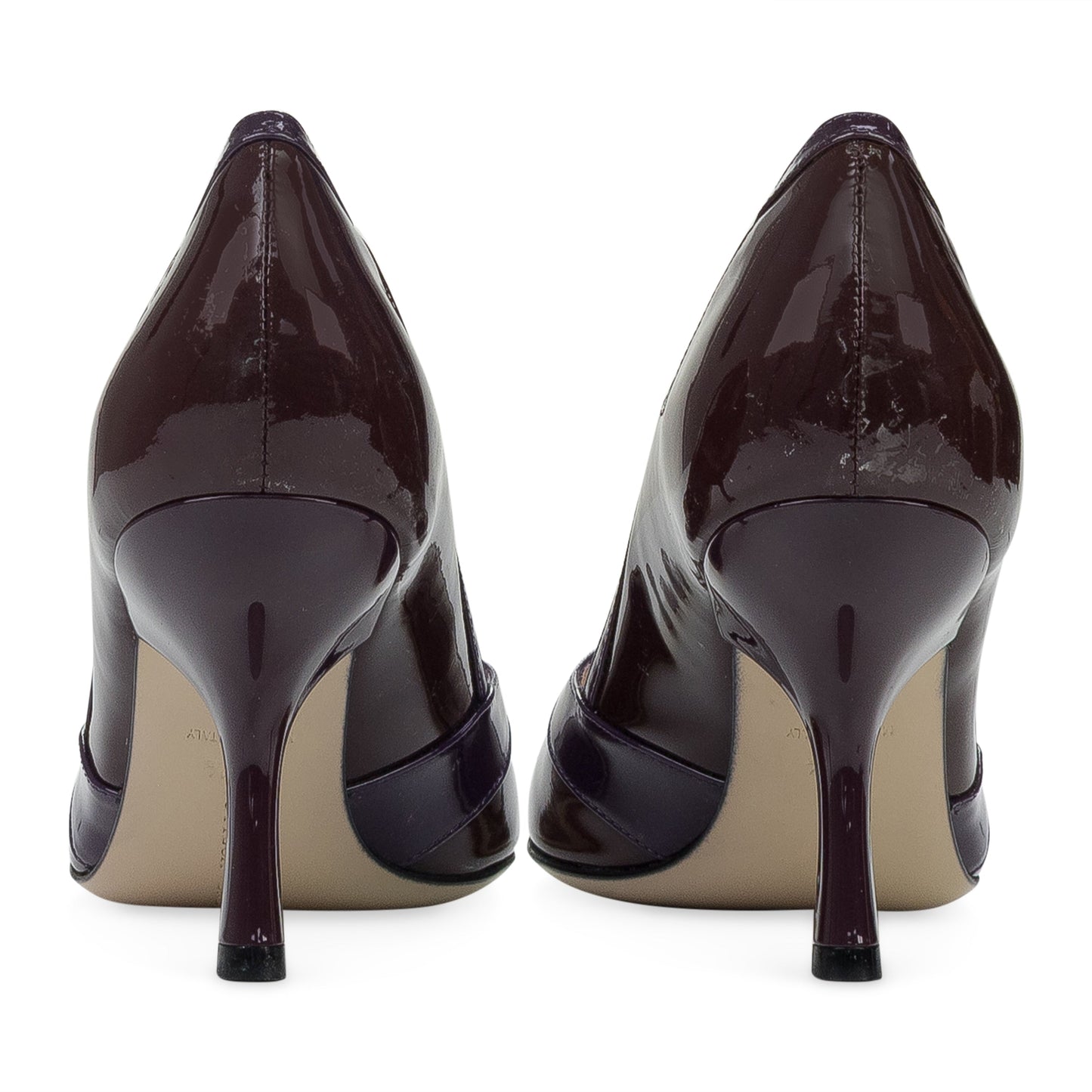 PURPLE SLIP ON PUMPS