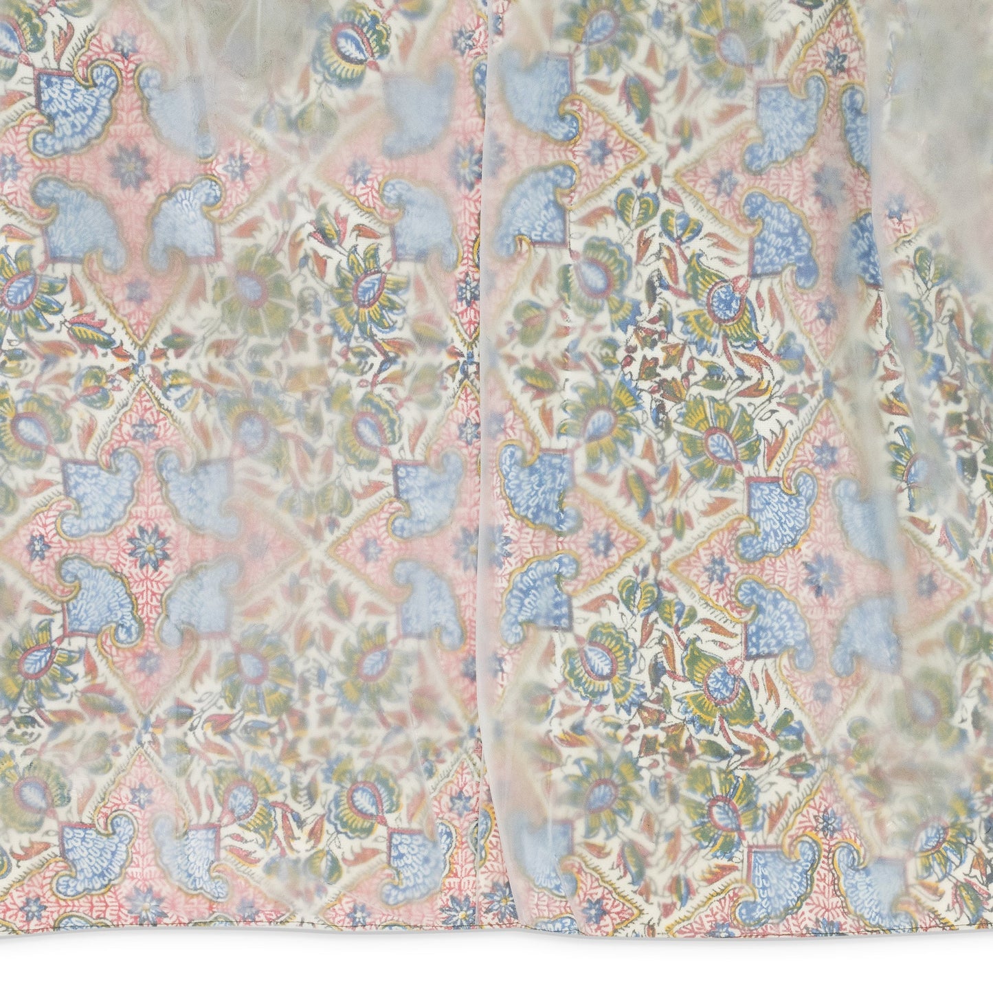 MULTICOLOR IRANIAN PRINT PVC PUFFER JACKET